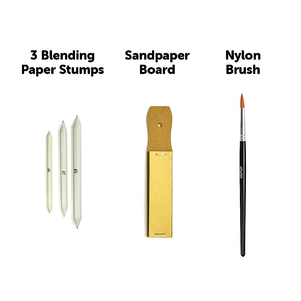 Art Sketch Pencils Oil Drawing Colouring Graphite Charcoal Pencil Set 72pcs/set