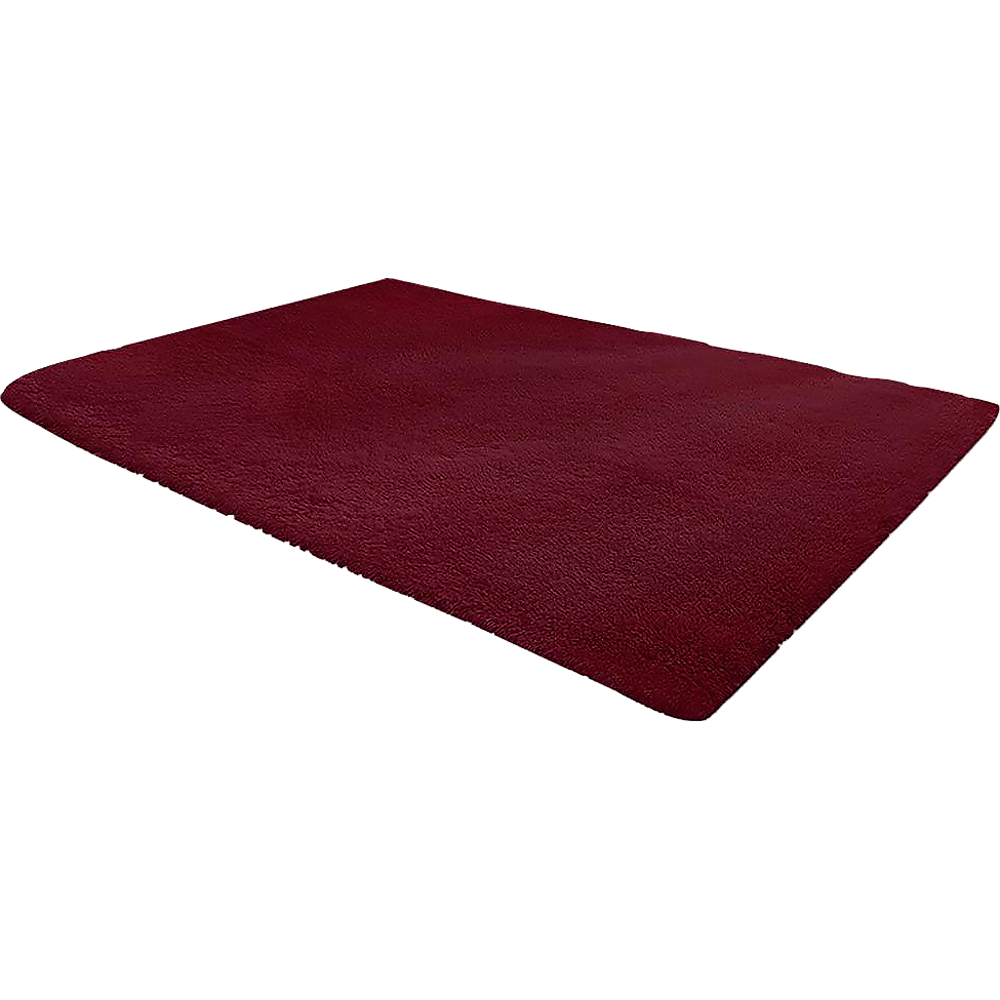 200x140cm Floor Rugs Large Shaggy Rug Area Carpet Bedroom Living Room Mat - Burgundy