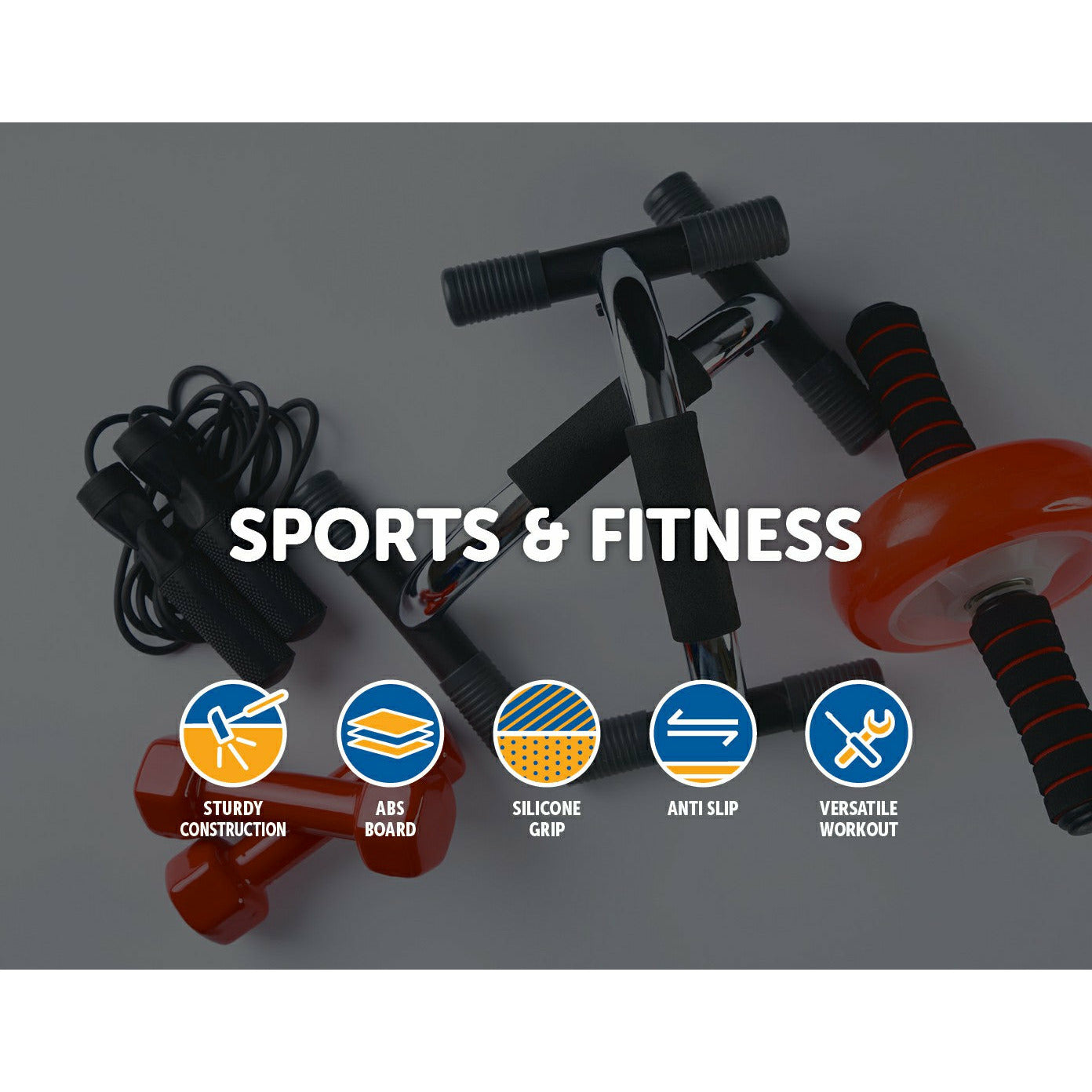 9 in 1 Push Up Board Yoga Bands Fitness Workout Train Gym Exercise Pushup Stand