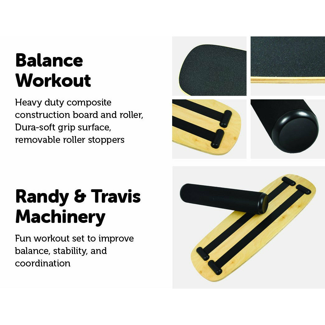 Balance Board Trainer with Stopper Wobble Roller