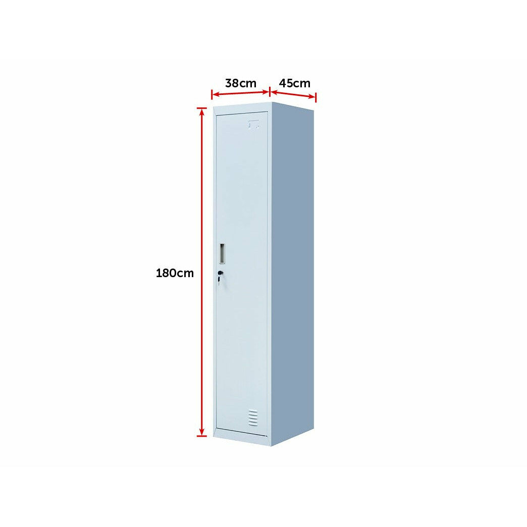 One-Door Office Gym Shed Clothing Locker Cabinet