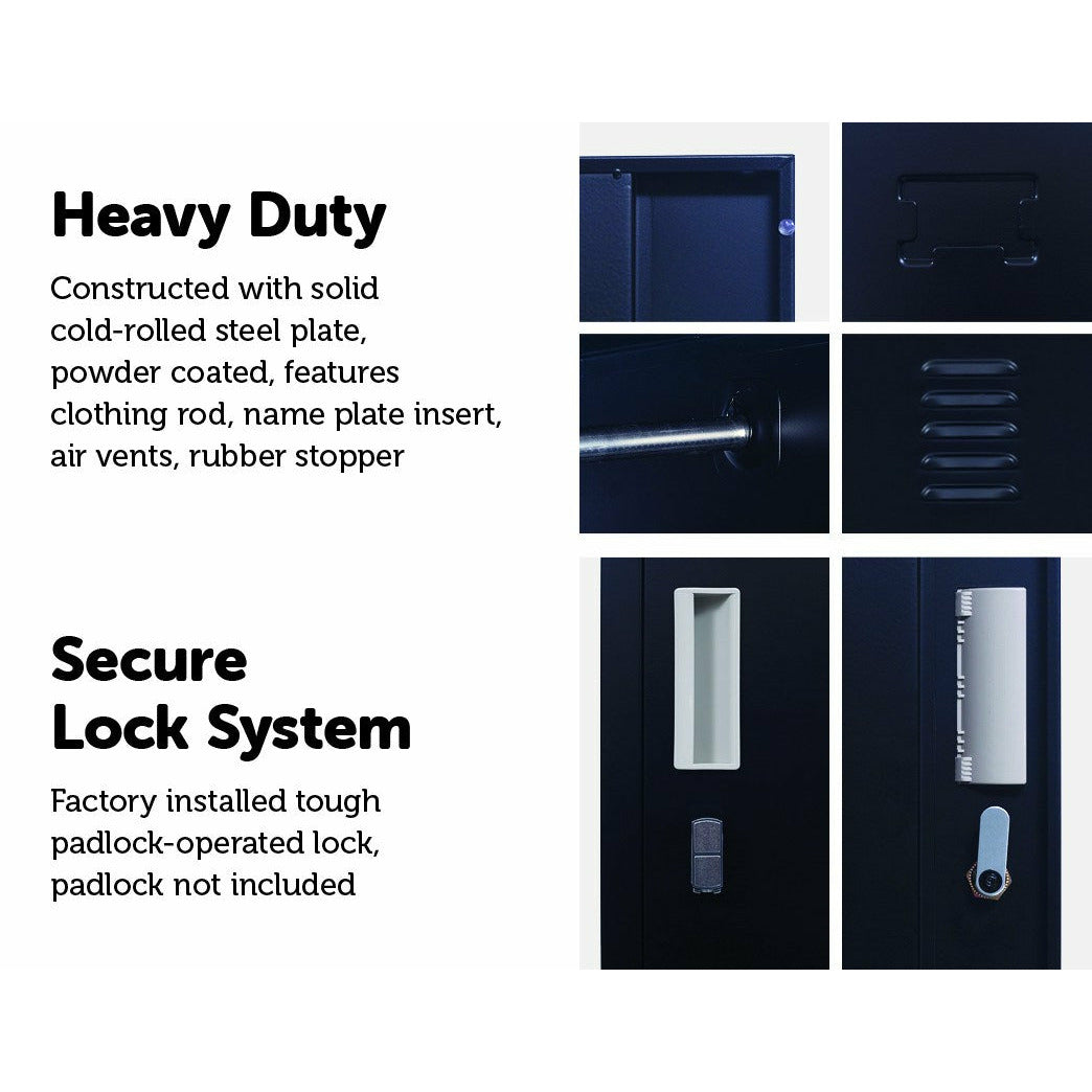 One-Door Office Gym Shed Clothing Locker Cabinet