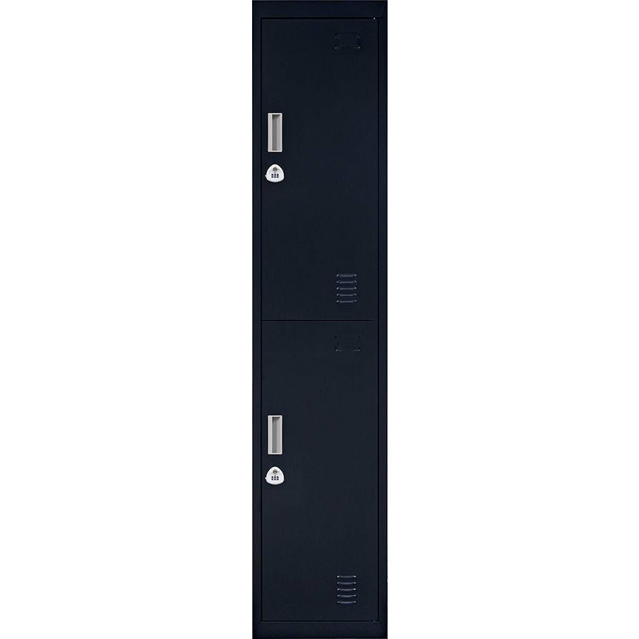 2-Door Vertical Locker for Office Gym Shed School Home Storage