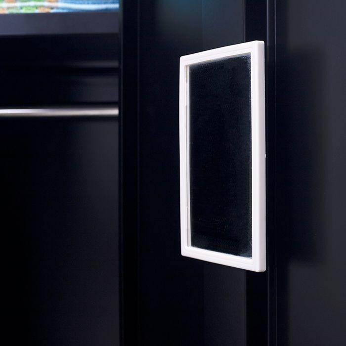 2-Door Vertical Locker for Office Gym Shed School Home Storage