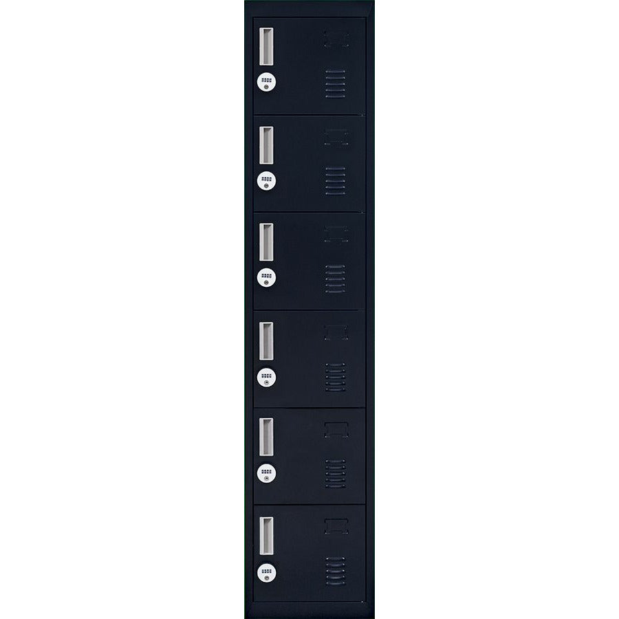 6-Door Locker for Office Gym Shed School Home Storage