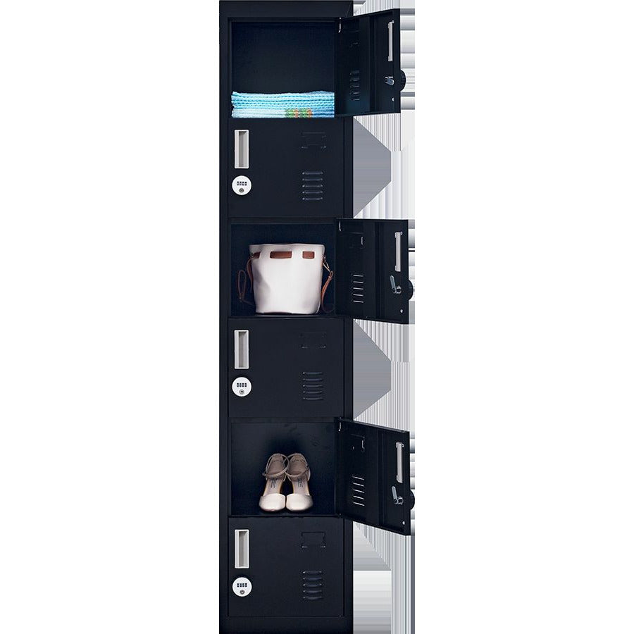 6-Door Locker for Office Gym Shed School Home Storage