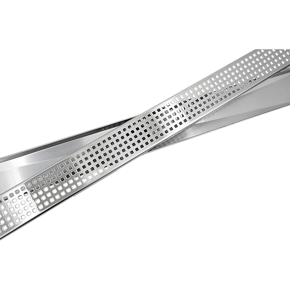 900mm Bathroom Shower Stainless Steel Grate Drain w/Centre outlet Floor Waste Square Pattern