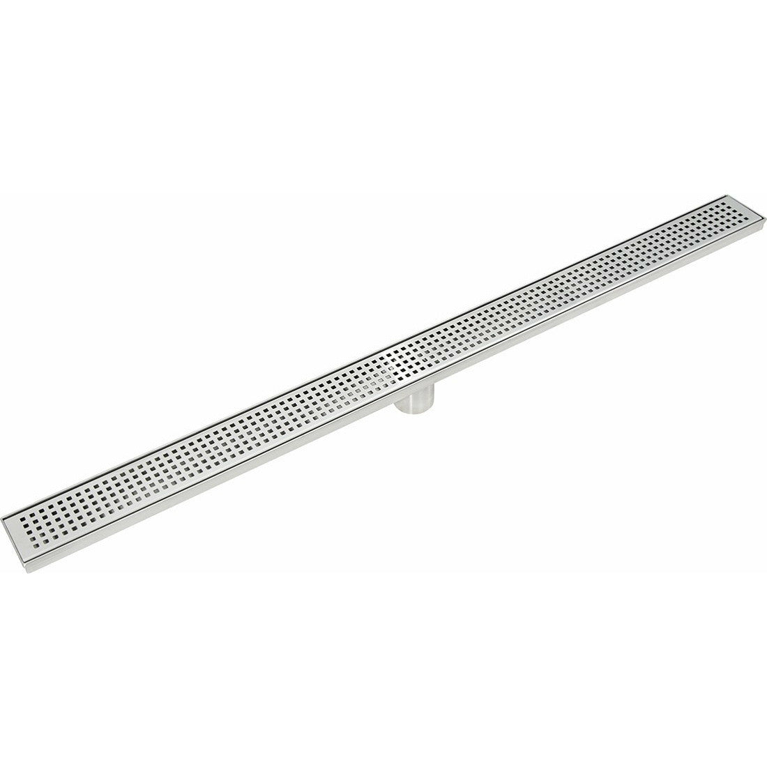 1000mm Bathroom Shower Stainless Steel Grate Drain w/Centre outlet Floor Waste Square Pattern