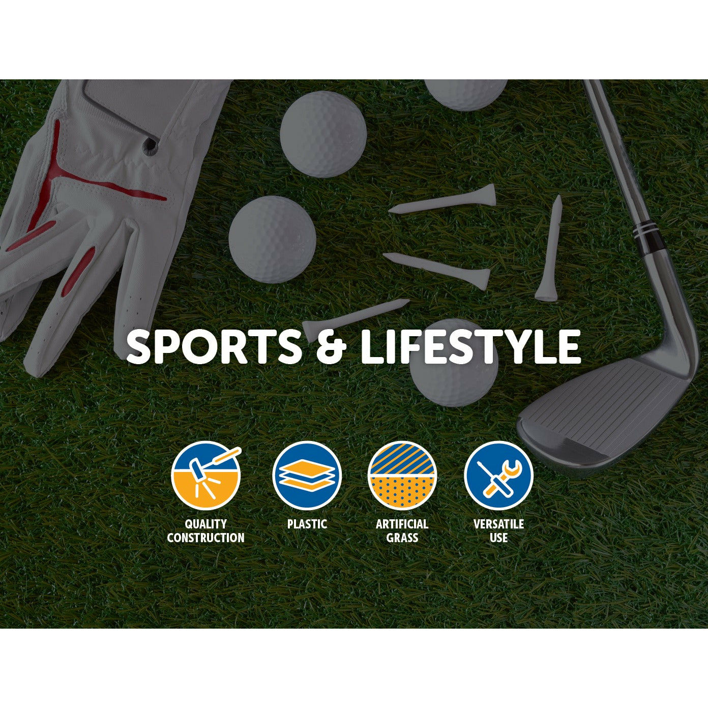 Indoor Practice Putting Green 2.5m Mat Inclined Ball Return Fake Grass 2 Holes