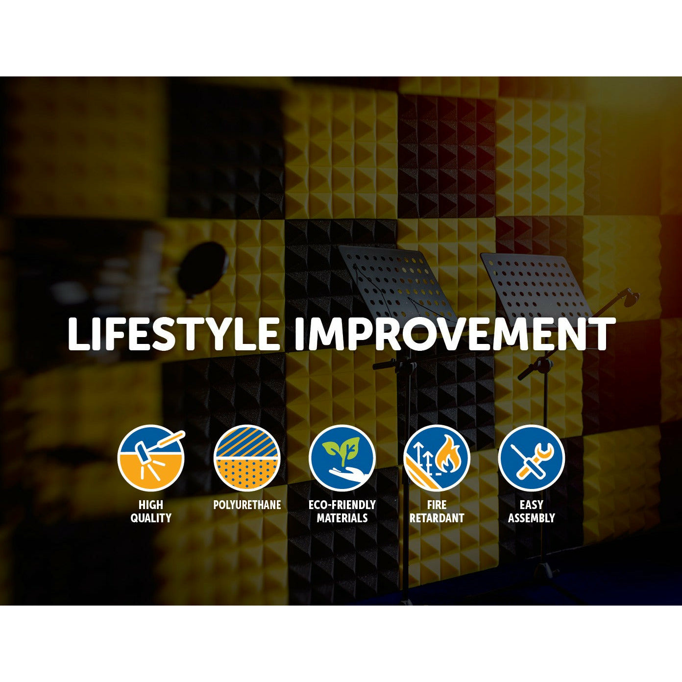 20pcs Studio Acoustic Foam Corner Bass Trap Sound Absorption Treatment Proofing