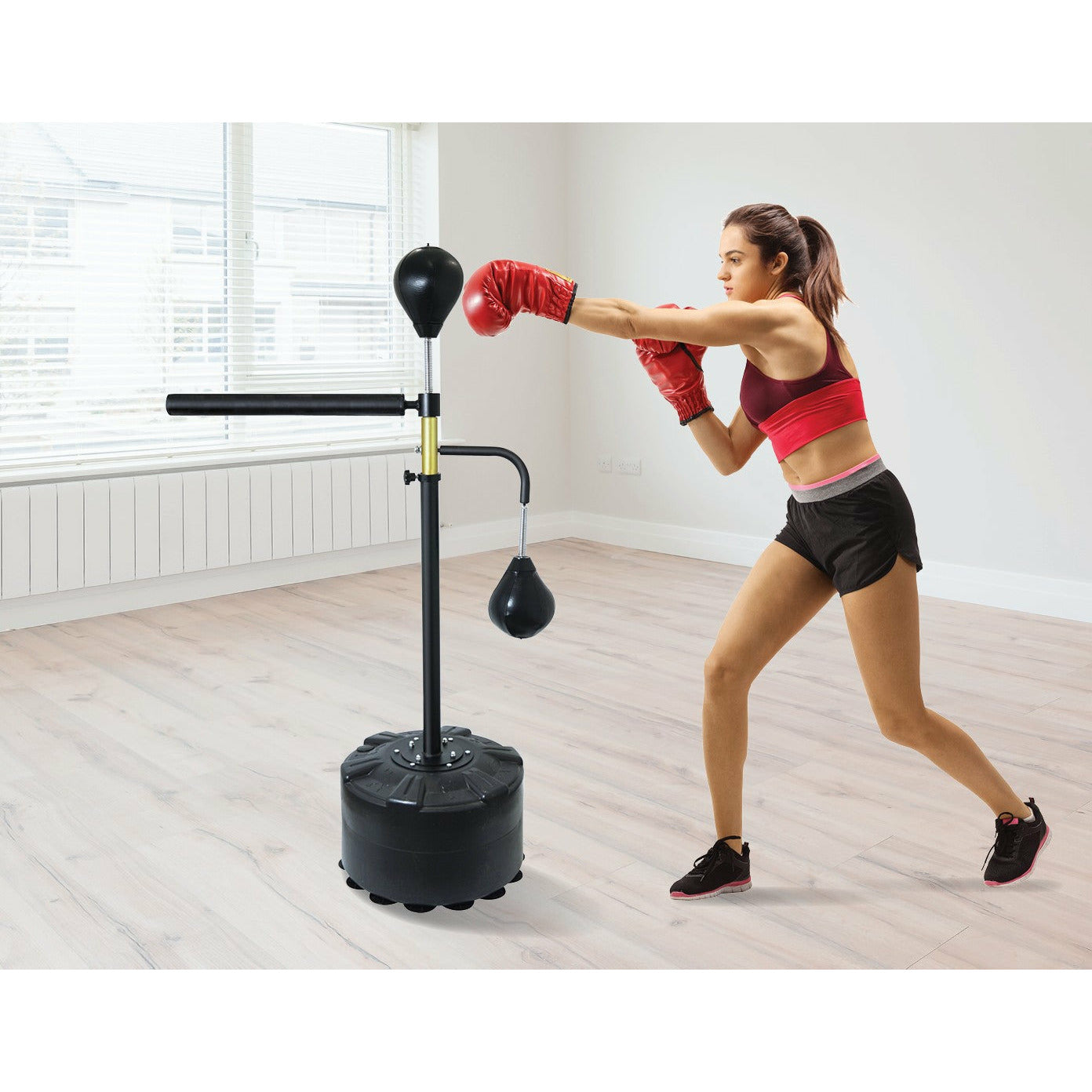 Free Standing Punching Bag Speedball Boxing Reflex Training Target Dummy Gym
