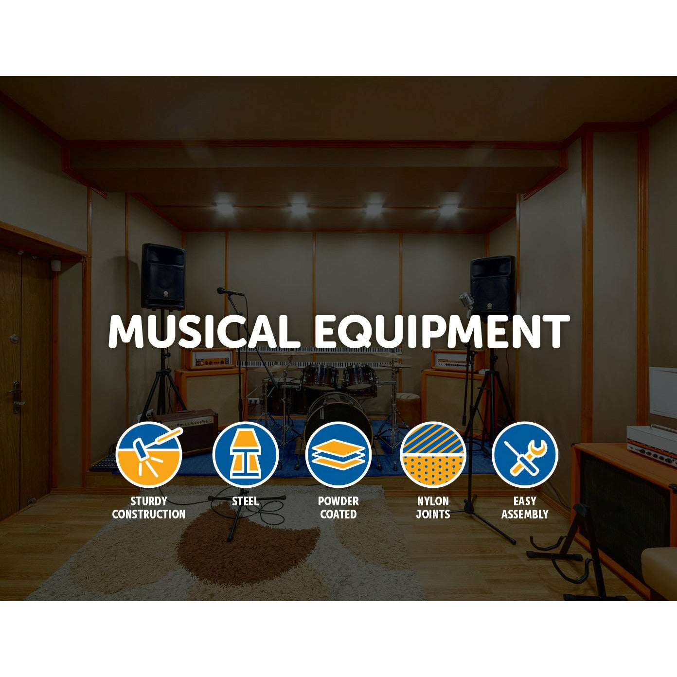 2pcs Speaker Stands Stand Rear Surround Sound Satellite Speakers Adjustable