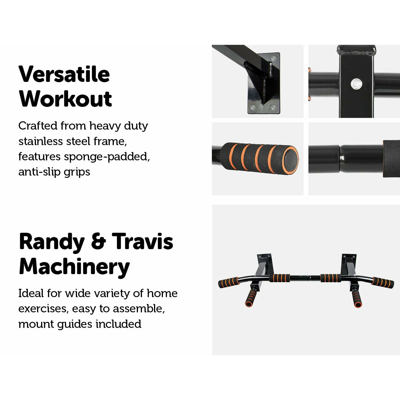 Pull Up Bar Home Heavy Duty Ceiling Chin Up Bar Mounted Gym