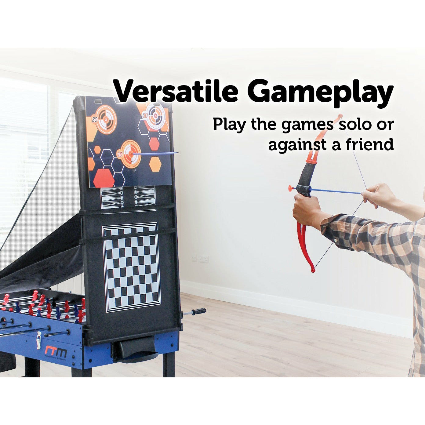 4FT 12-in-1 Combo Games Tables Foosball Soccer Basketball Hockey Pool Table Tennis