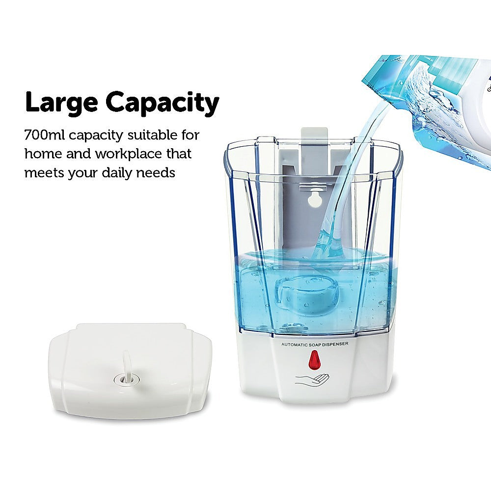 Automatic Liquid Soap/Alcohol Sanitizer Dispenser 700ML Hands-Free Sensor Wall