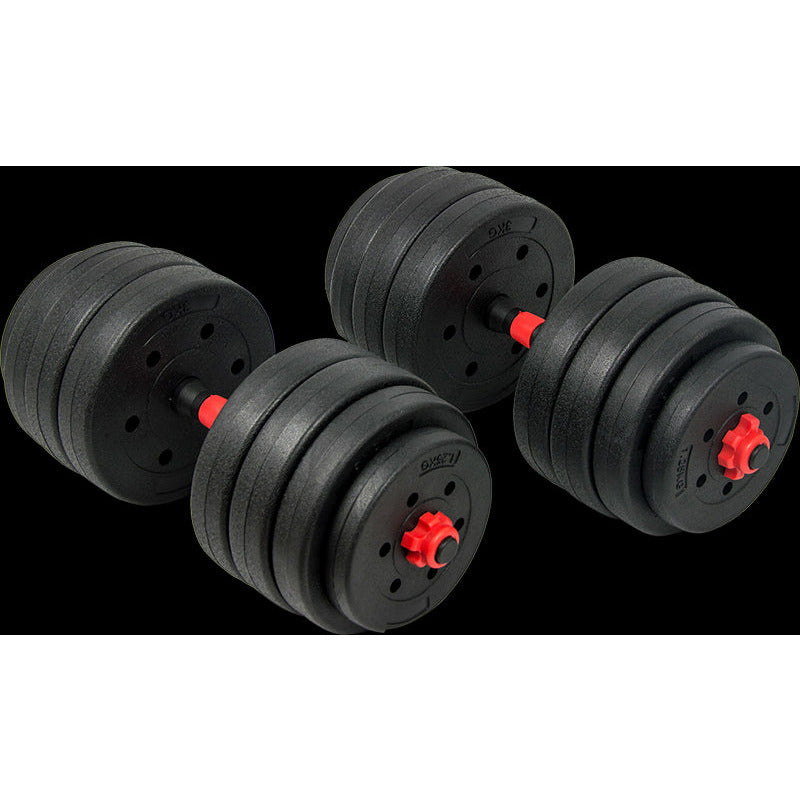 40kg Adjustable Rubber Dumbbell Set Barbell Home GYM Exercise Weights