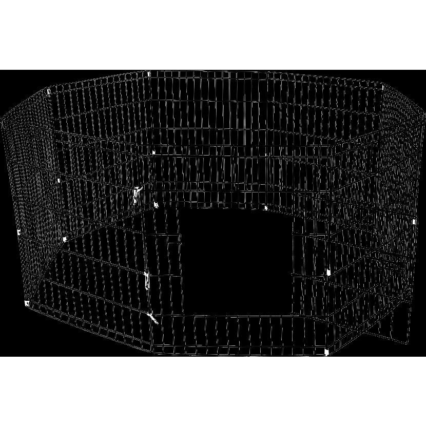 24" 8 Panel Pet Dog Playpen Puppy Exercise Cage Enclosure Fence Play Pen