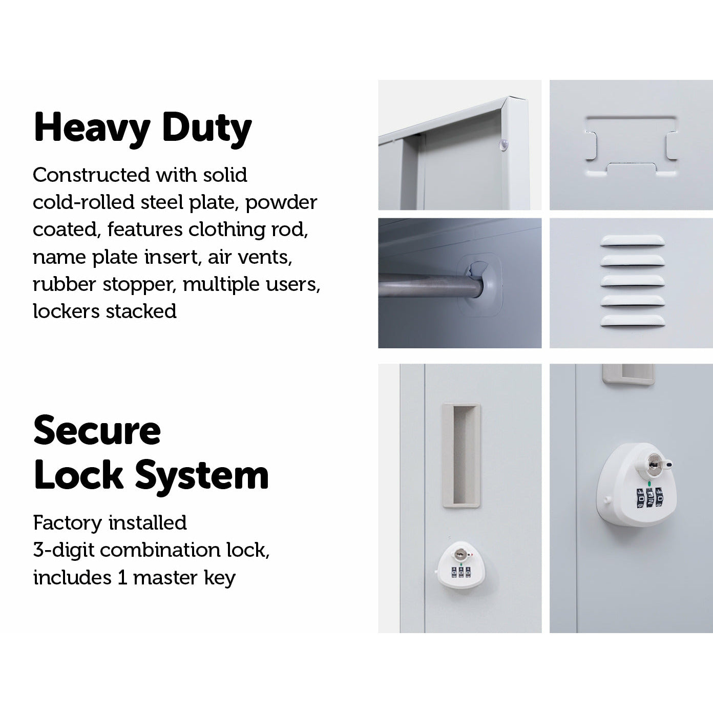 Four-Door Office Gym Shed Storage Locker