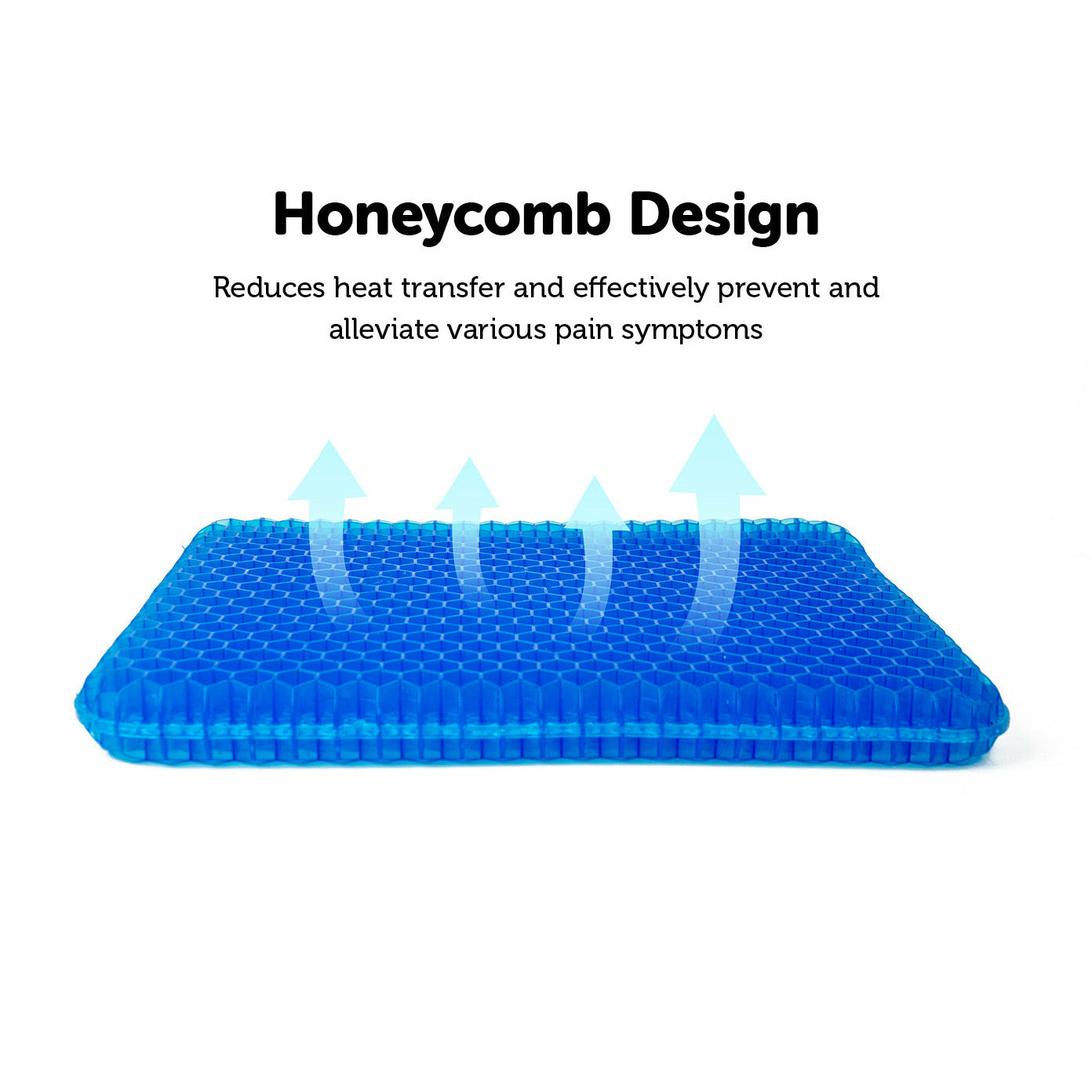 Gel Chair Seat Cushion For Lower Back Pain Pressure Relief Wheelchair Car Office