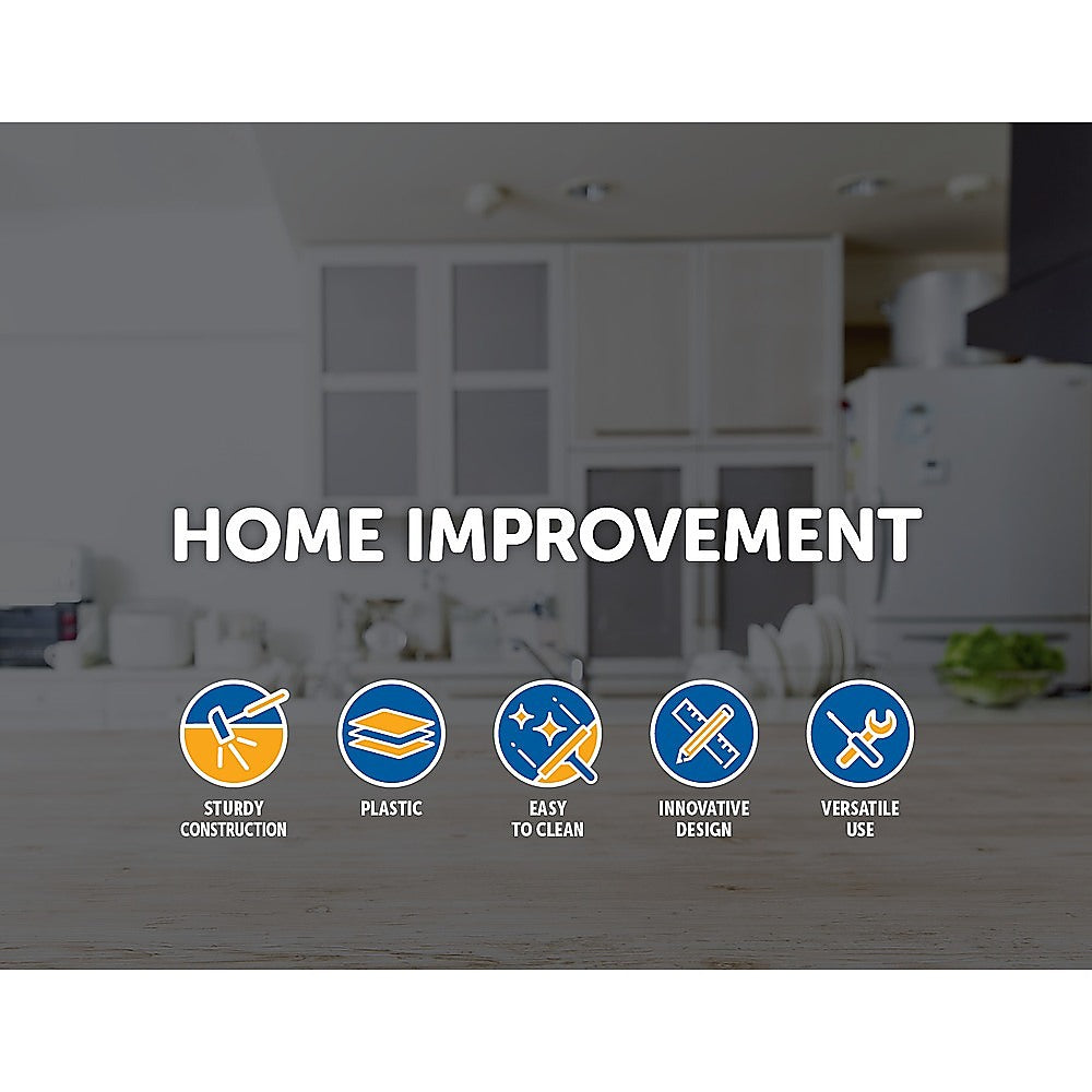 42L Rubbish Bin Waste Trash Can Pedal Recycling Kitchen Wheel 2 Compartment