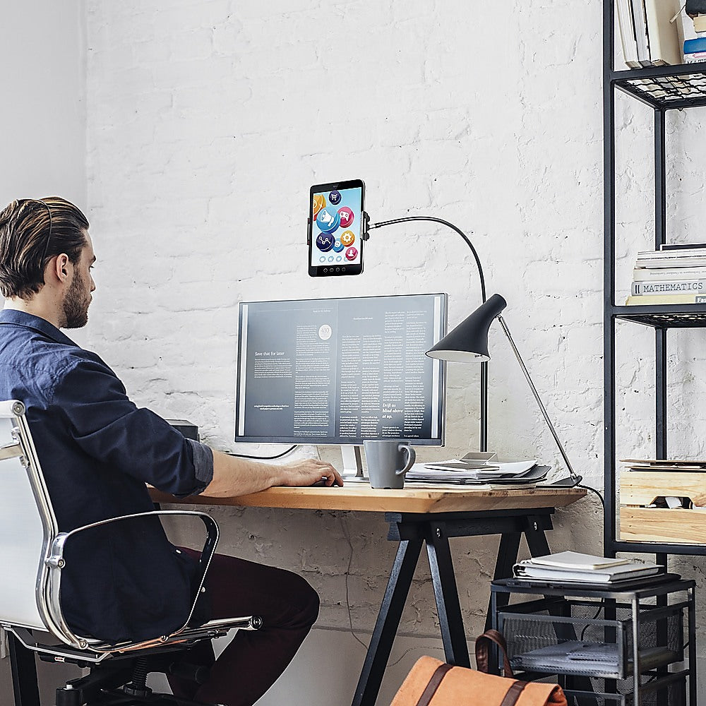 Adjustable Floor Stand Lazy Mount Holder Bracket For 4-9.5in Tablet Phone Stand