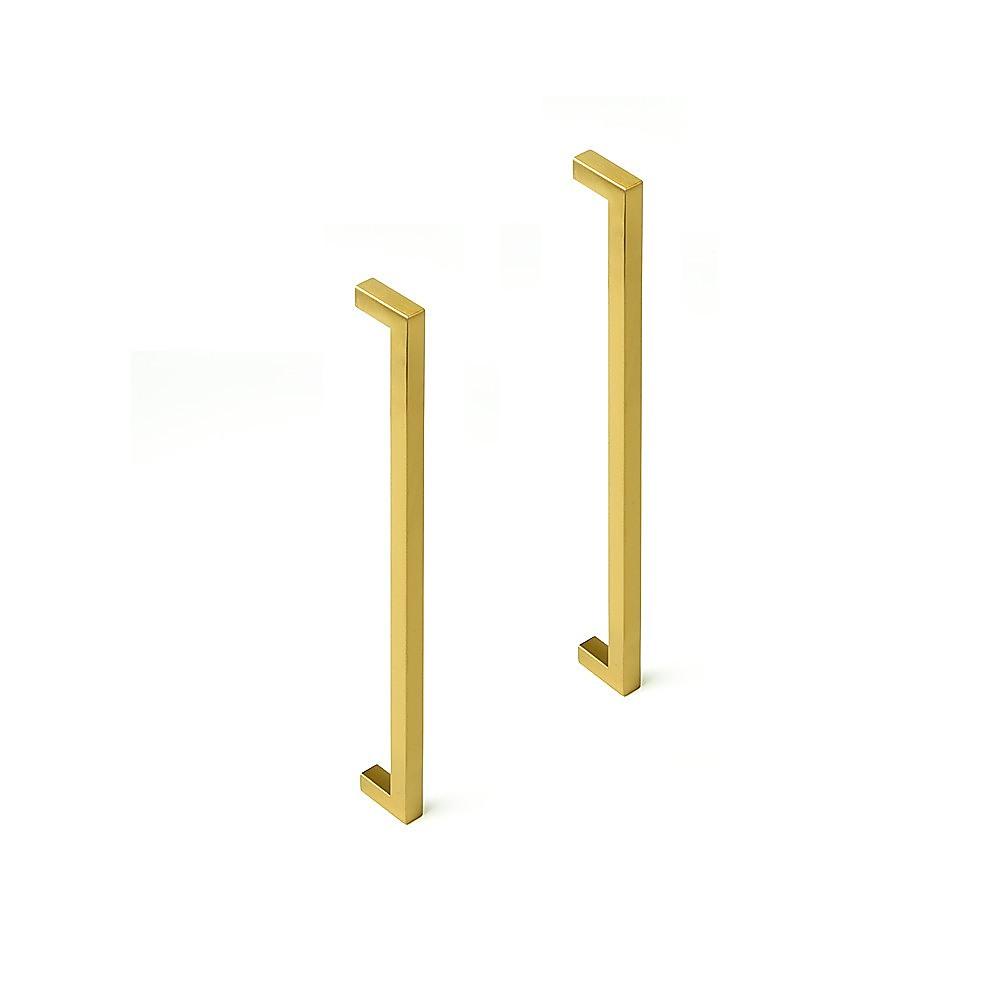 15x Brushed Brass Drawer Pulls Kitchen Cabinet Handles - Gold Finish 256mm