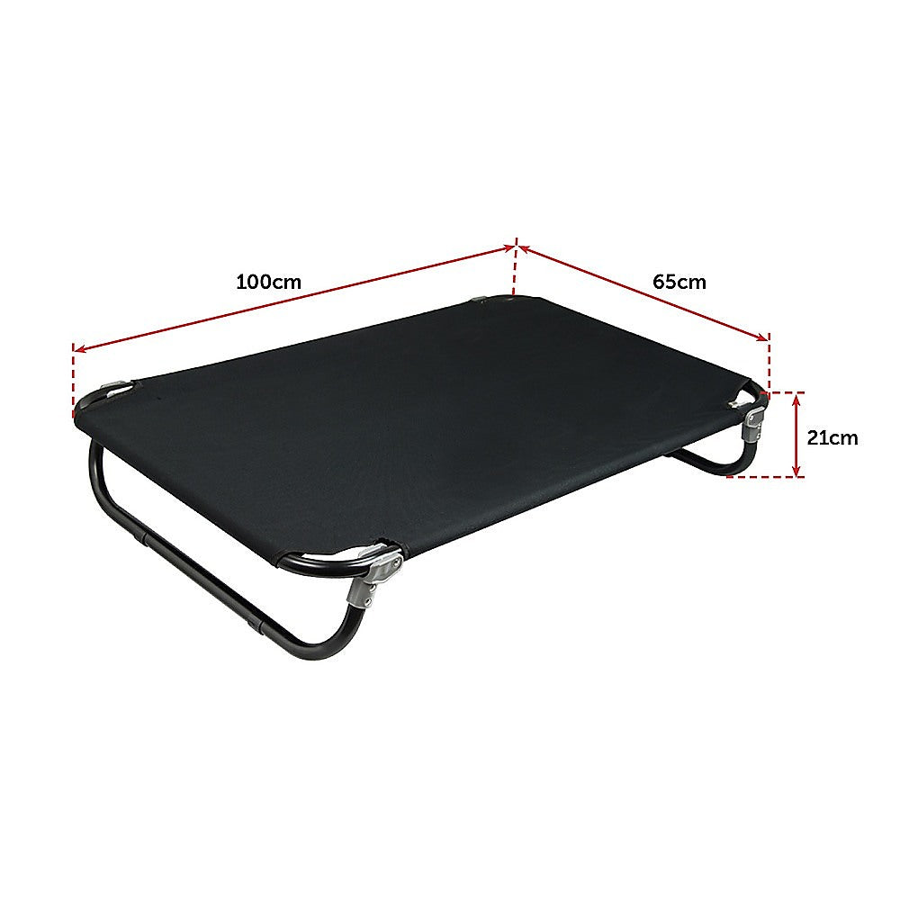 110 x 65cm Dog Pet Bed Foldable Elevated Portable Waterproof Outdoor Raised Basket