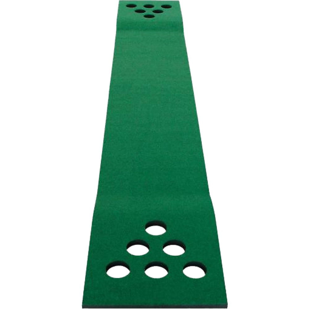 Golf Beer Pong Game Toy Set Green Golf Putting Matt with 2 Putters, 6 Balls