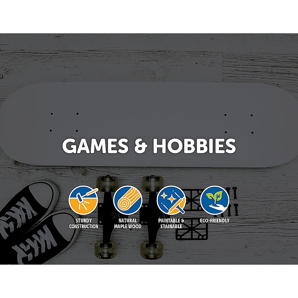 7 Layers Skateboard Deck Natural Wood Maple Double Concave Blank Skate Board DIY