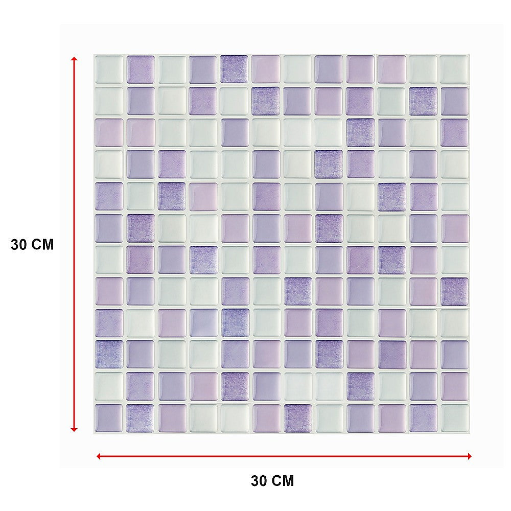 Tiles 3D Peel and Stick Wall Tile Crystal Mosaic (30cm x 30cm x 10 sheets)