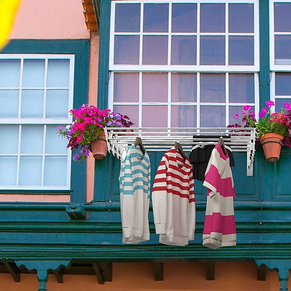 Clothes Airer Pull Out Expander Clothes Line Caravan RV Laundry Accessories