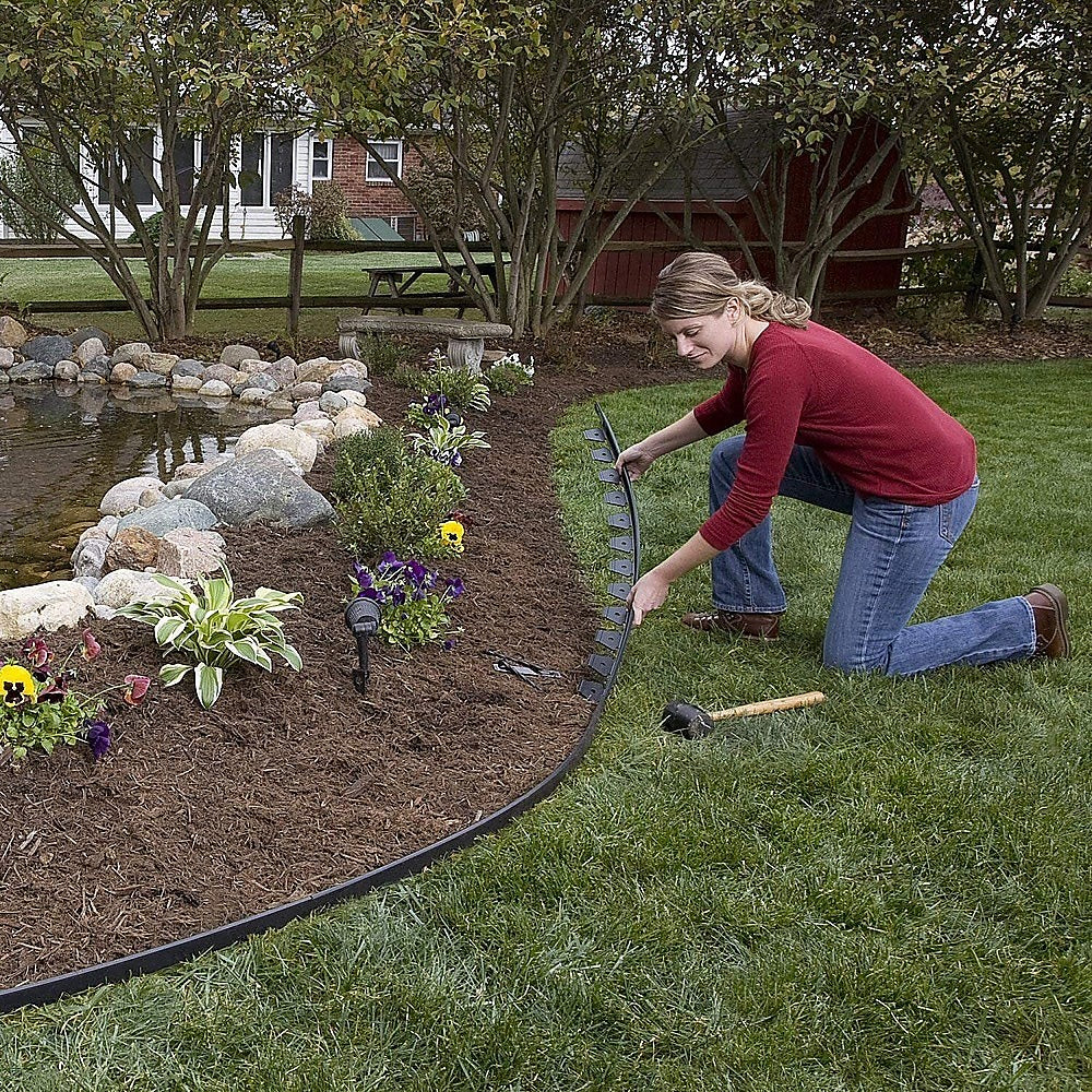Landscape No Dig Lawn Garden Edging Kit 18m Flexible Durable Border Paver