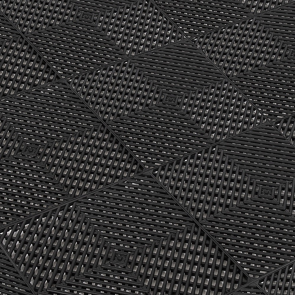 Vented Garage Floor Tiles | Snow Water Drainage | 30x30cm