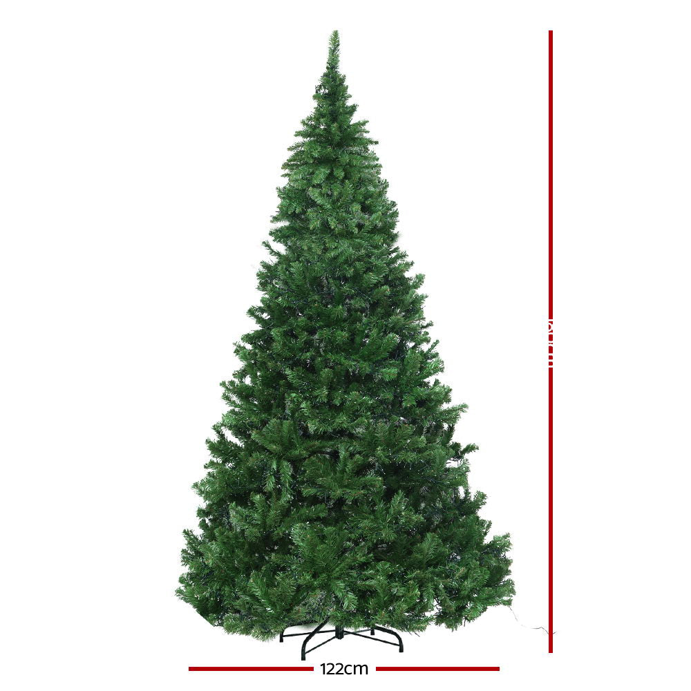 Jingle Jollys Christmas Tree 1.8M Xmas Tree with 1980 LED Lights Warm White