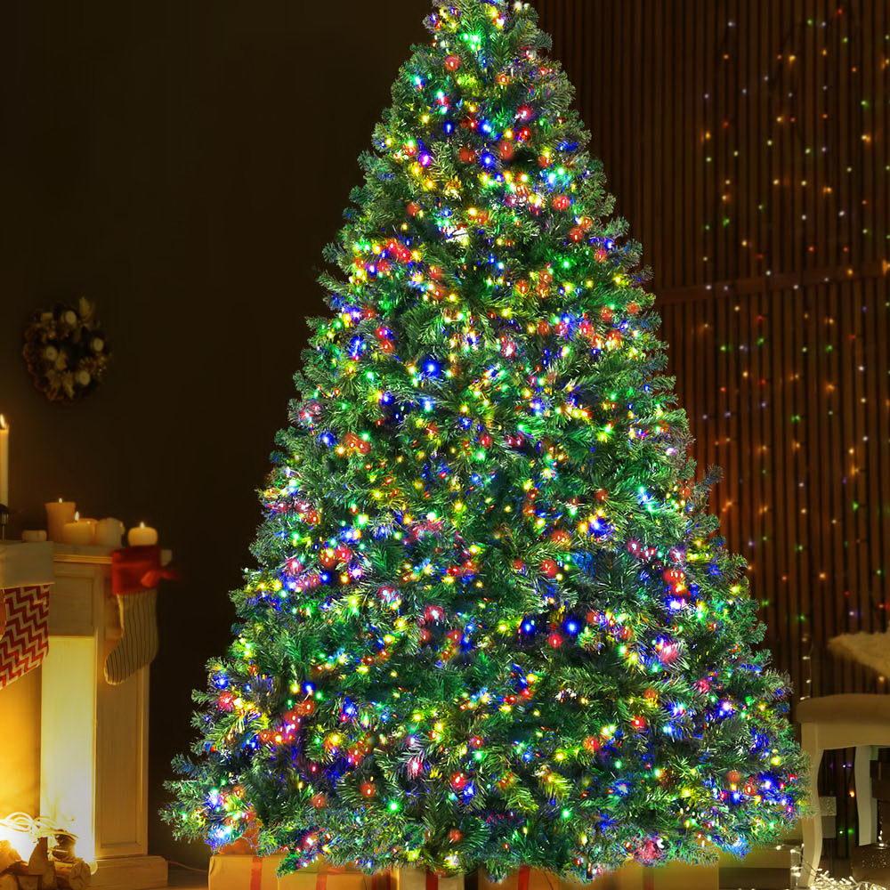 Jingle Jollys Christmas Tree 2.1M Xmas Tree with 2800 LED Lights Multi Colour