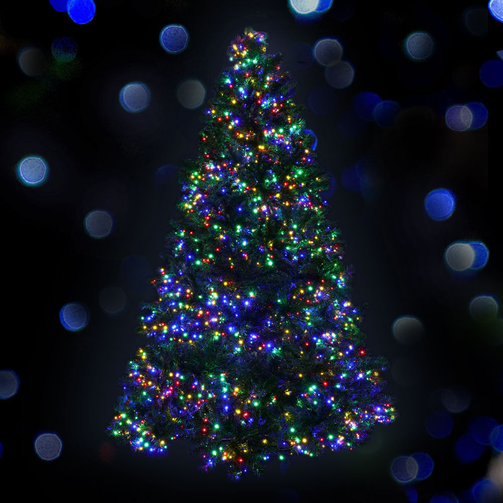 Jingle Jollys Christmas Tree 2.1M Xmas Tree with 2800 LED Lights Multi Colour
