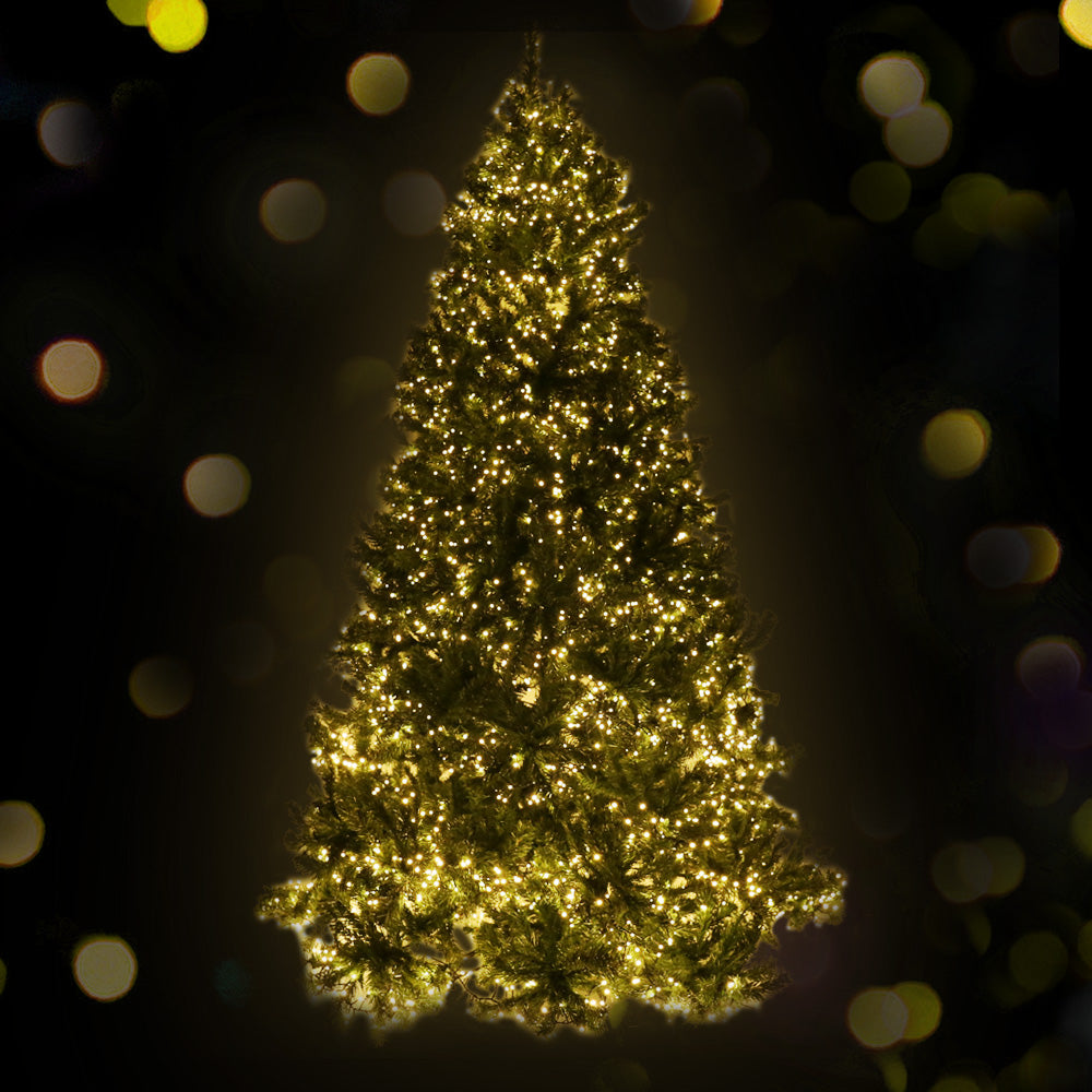 Jingle Jollys Christmas Tree 2.4M Xmas Tree with 3190 LED Lights Warm White