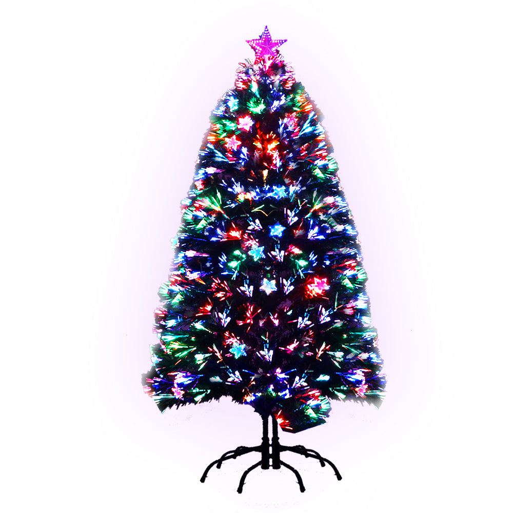 Jingle Jollys Christmas Tree 1.5M LED Xmas trees with Lights Multi Colour