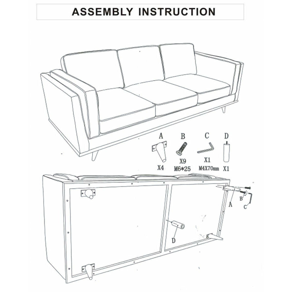 3 Seater Sofa Teal Fabric Lounge Set for Living Room Couch with Wooden Frame