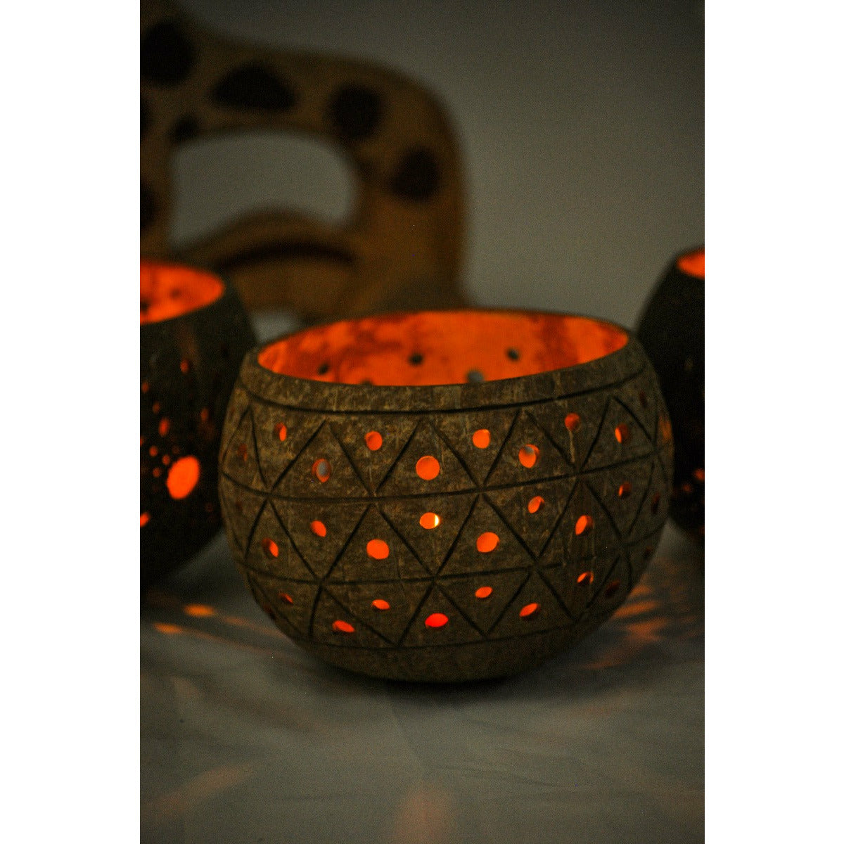 Coco Candle holder- Golden Pineapple