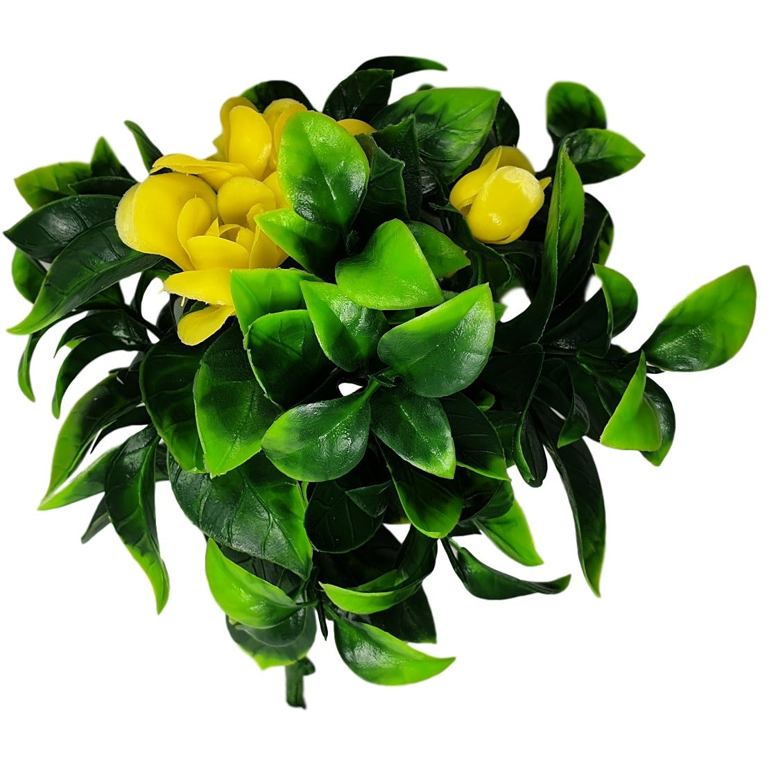 Flowering Yellow Rose Stem UV Resistant 30cm