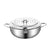 24cm Japanese  Deep Frying Pan Pot with Thermometer Kitchen Tempura Fryer Silver