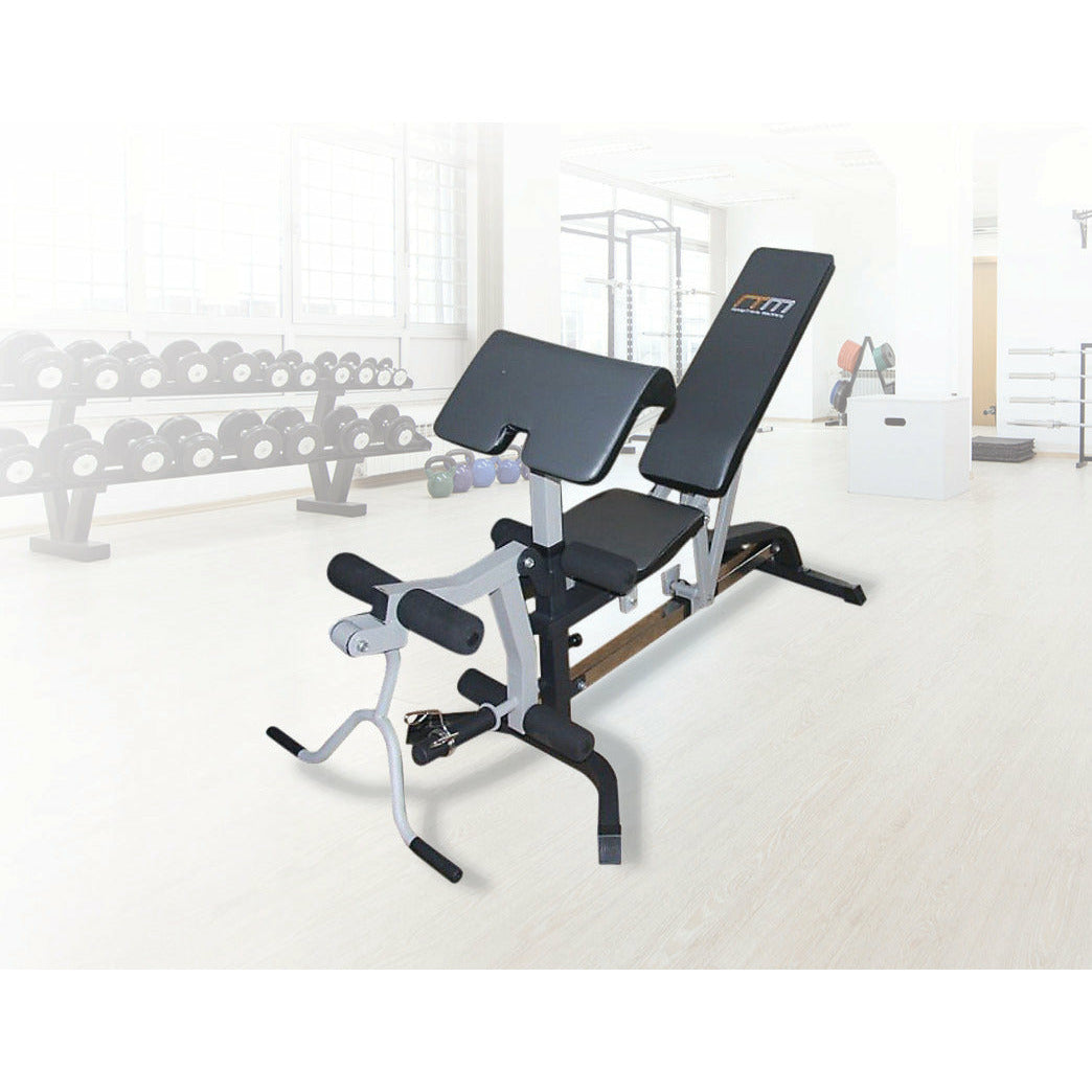 FID Flat Incline Decline Bench Press w/ Leg Extension