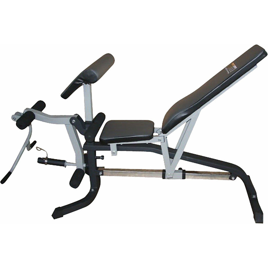 FID Flat Incline Decline Bench Press w/ Leg Extension