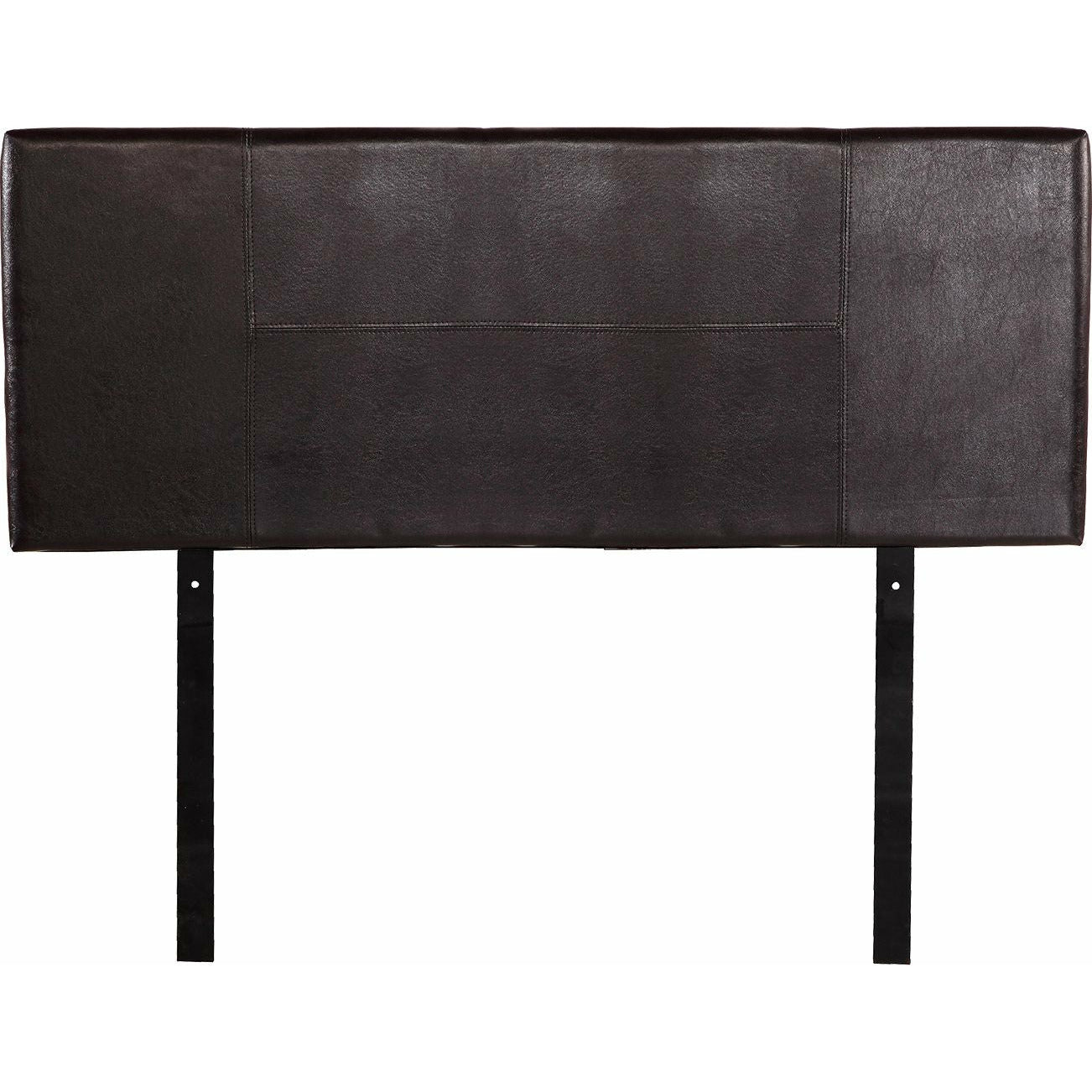PU Leather Double Bed Headboard Bedhead - Brown