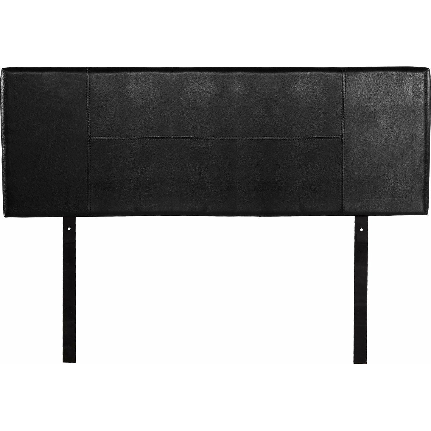 PU Leather Queen Bed Headboard Bedhead - Black