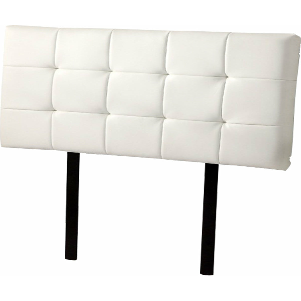 PU Leather Double Bed Deluxe Headboard Bedhead - White