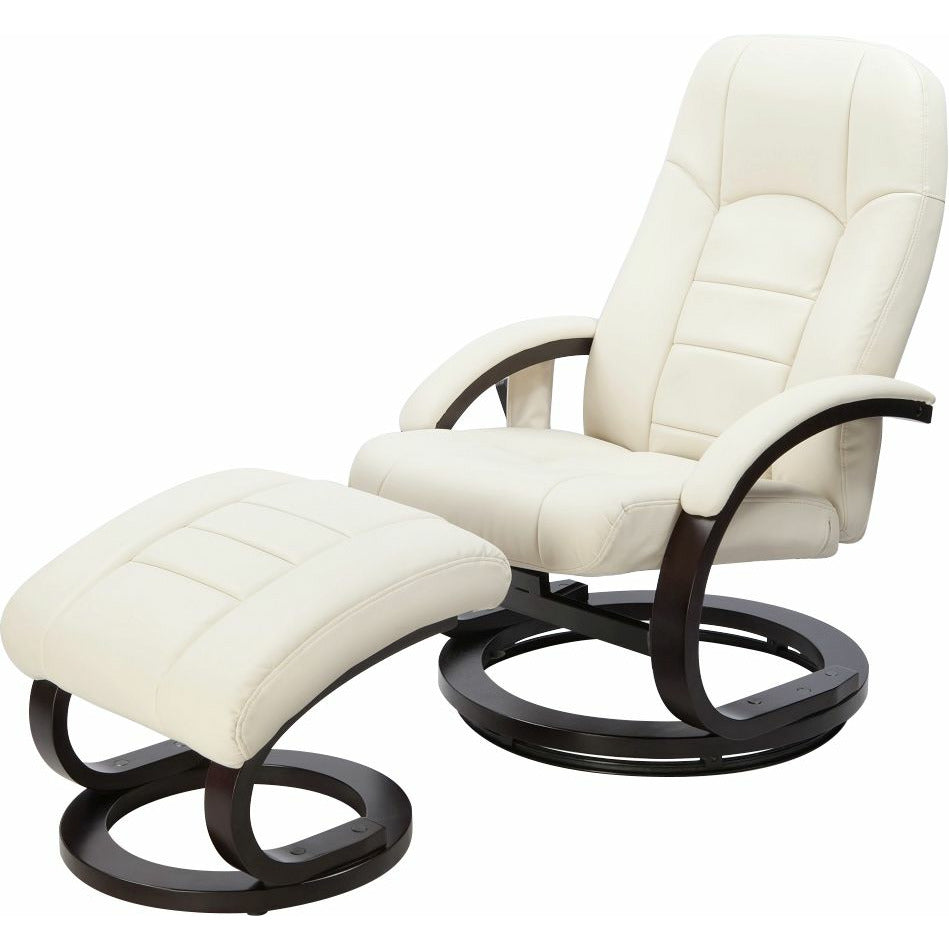 PU Leather Deluxe Massage Chair Recliner Ottoman Lounge Remote