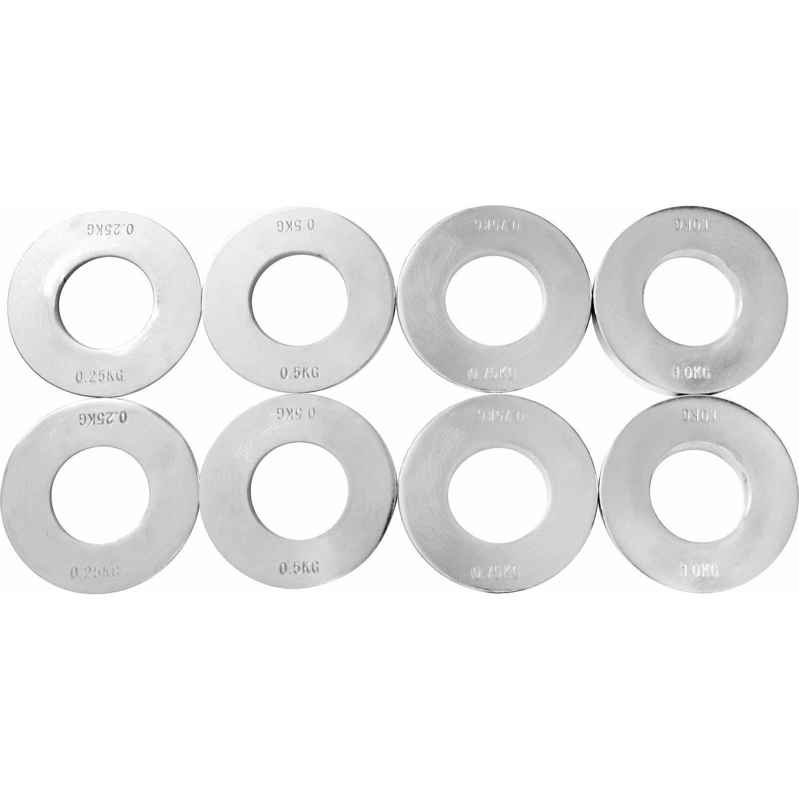 Chrome Metric Fractional Olympic Weight Plates 0.25 - 1.0kg