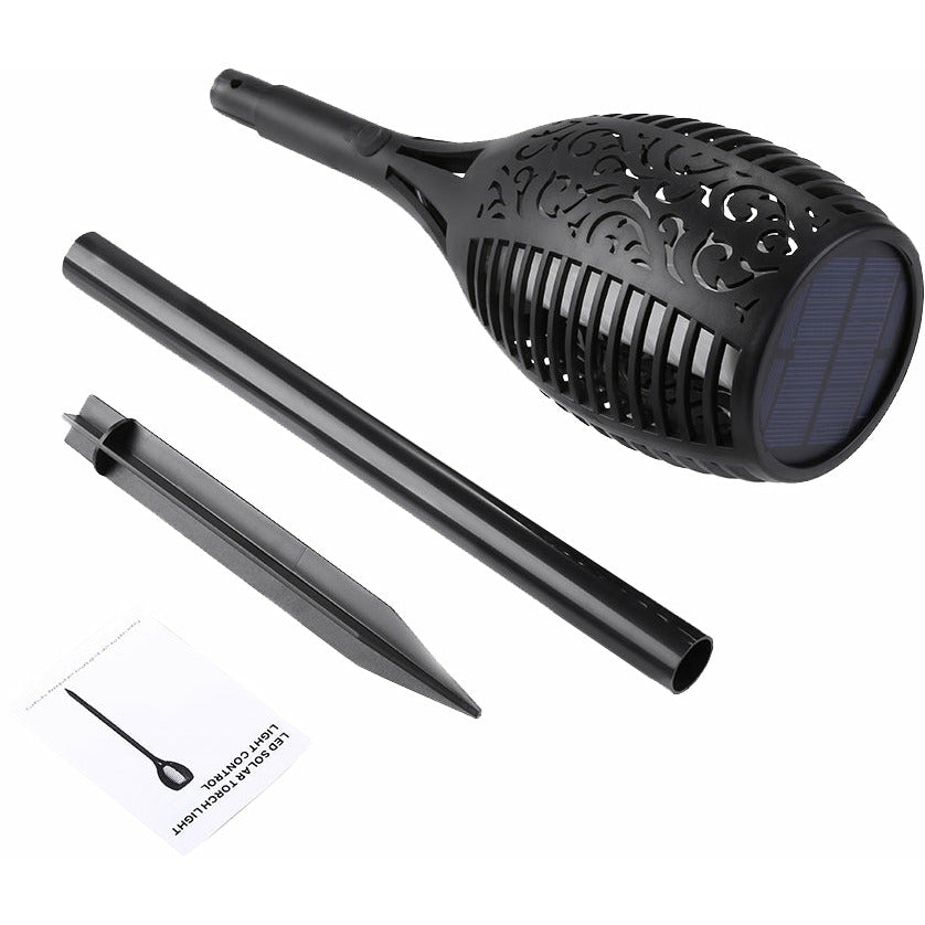 10 Pack Solar Torch Lights 96 LED Flickering Lighting Dancing Flame Garden Lamp